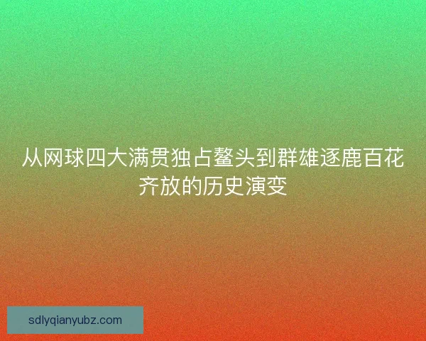 从网球四大满贯独占鳌头到群雄逐鹿百花齐放的历史演变